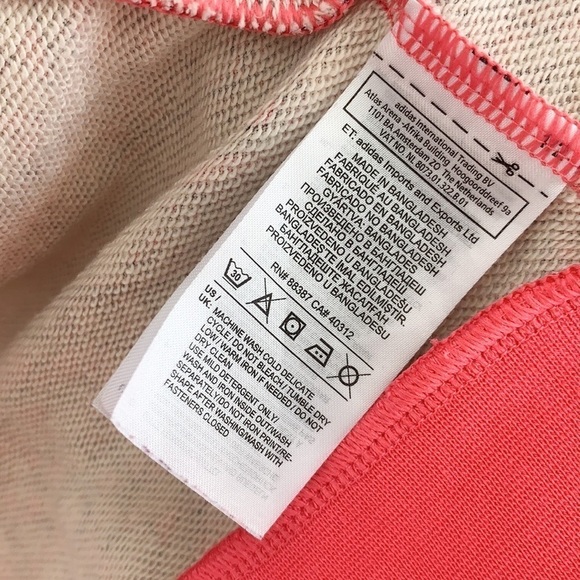 Adidas Pink Geometric Print Zip Up Track Jacket Y2K - Picture 10 of 10